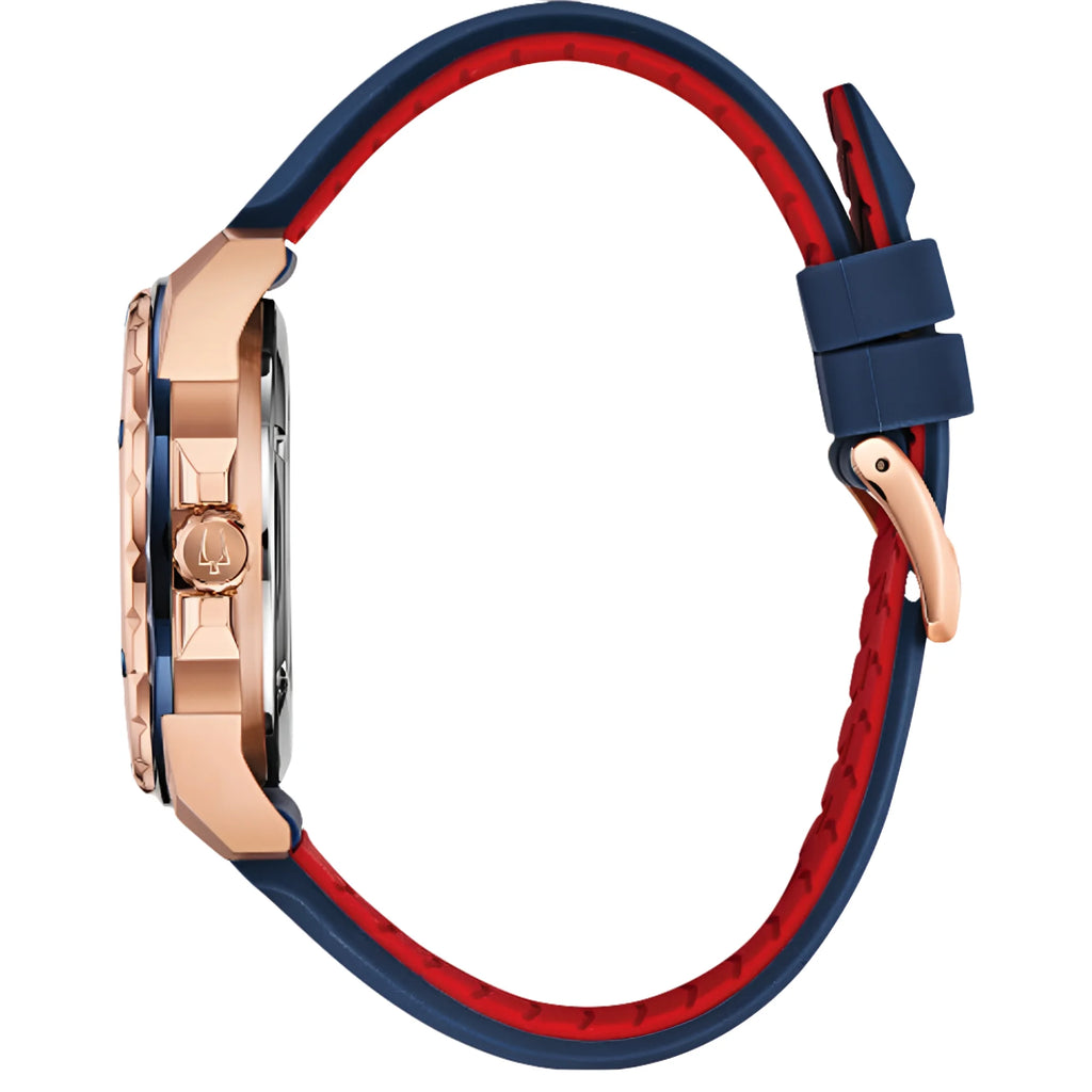 Marine Star Men'S Rose Gold Plated Stainless Automatic Watch 98A227