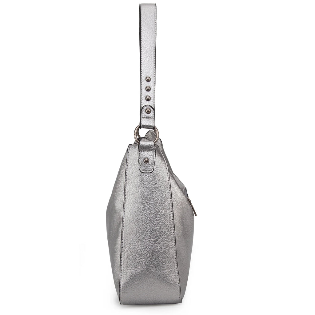 Hobo Bag for Women Crossbody Purse and Handbags Ladies Chic Shoulder Bags, Pearl Silver